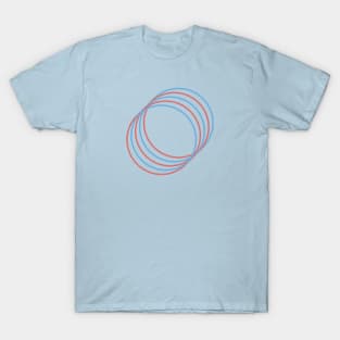Red, Blue Rings T-Shirt